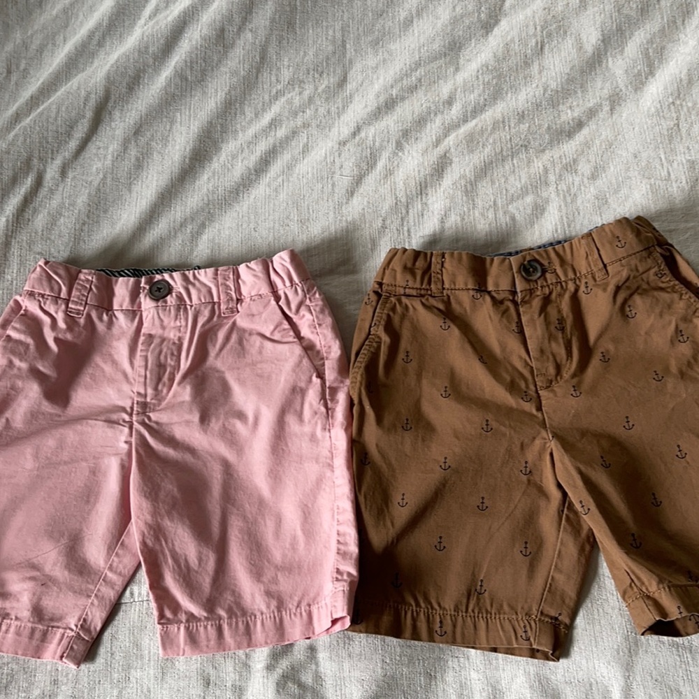 H & M adjustable waste boys cotton chino shorts